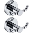 thumbnail image 1 of 2 ganchos de acero inoxidable para colgar toallas, de latón cromado, para puerta de baño, para colgar en la pared, para sombreros y ropa, 1 of 4