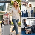 thumbnail image 6 of JIALIOU 14" Laptop Backpack Waterproof Airline Approved Stylish Casual Daypack for Travel Business College Work, Alpaca and Flower, 6 of 8
