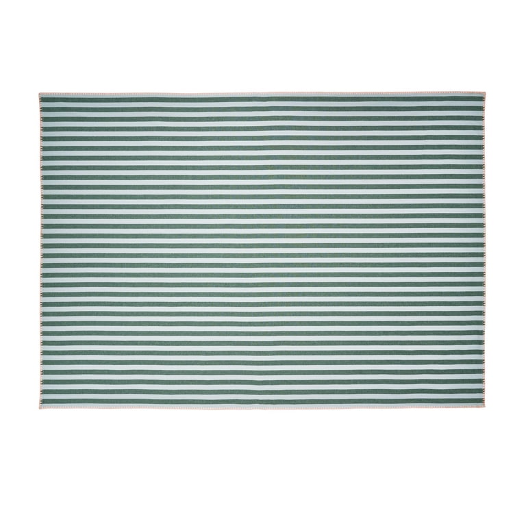 Beautiful by Drew Barrymore Tablecloth, Yarn-Dyed Stripe photo 1
