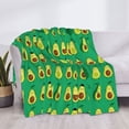 thumbnail image 3 of Naloa Cartoon Fruit 1 Flannel Blankets - Thick and Warm Blanket for Winter, Soft Fuzzy Plush King Blanket for All Seasons80"x60", 3 of 6