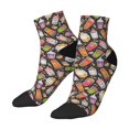 thumbnail image 3 of Salouo Milk Tea Pattern Unisex Middle Tube Socks,Middle-Finger Knee High Socks Over The Calf Tube Stocking Crew Stockings for Women and Men Tube Socks, 3 of 8