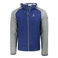 thumbnail image 2 of Men's Cutter & Buck Royal/Heather Gray Atlanta Braves Mainsail Full-Zip Hooded Jacket, 2 of 3