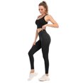 thumbnail image 4 of Women's Active Stretch Leggings with Pockets Mid Rise Yoga Pants, 4 of 7