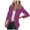 Purple, variant on Lolmot Womens Casual Blazer Jacket Pockets Long Sleeve Open Front Work Office Blazer Lapel Button Solid Color Business Jacket