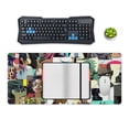 thumbnail image 4 of Music Poster Gorillaz Mouse Pad No-sliped Large Mousepad Extended Gaming Desk Mat Stitched Edge Keyboard Mat, 4 of 7
