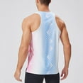 thumbnail image 5 of RongHuan Tank Tops for Men Casual Workout Sleeveless Shirt Summer Breathable Running Tees Gradient Color Muscle T-Shirts, 5 of 9
