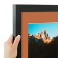 thumbnail image 6 of ArtToFrames 18x22" Matted Picture Frame with 14x18" Single Mat Photo Opening Framed in 1.25" Satin Black and 2" Red Orange Mat (FWM-3926-18x22), 6 of 8