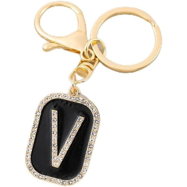Letter Keychain,26 Letters A-Z Decorative Letter Keychain,Name Keychain for Women Girls Men Teenager Gift