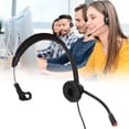 thumbnail image 4 of Wired Business Headphone, Noise Cancelling Lightweight RJ9 Telephone Headset Flexible Headband  For Call Center, 4 of 8