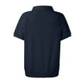 thumbnail image 5 of larppty Womens Polo Shirts Business Casual Work Tops Short Sleeve Button Down Collared V Neck Golf Blouse T-Shirt (Navy, XXL), 5 of 5