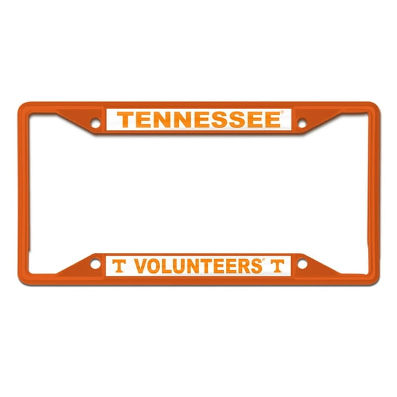 NCAA Tennessee Vols Team Colored Small Over Small License Plate Frame