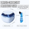 thumbnail image 2 of HTHLVMD Denture Container, Denture Cup, Denture Case, Retainer Cleaning Box, Large Capacity Denture Container Cup for Any Full And Partial Denture, Clear Dentures, Retainers, Night Guards, Yellow, 2 of 4