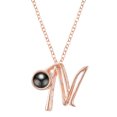 thumbnail image 1 of Iumwxz Valentine's Day 100 Languages I You Present 26 Letters Projection Necklace, 1 of 1