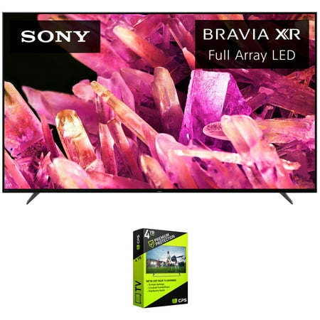 Sony XR65X90K Bravia XR 65" X90K 4K HDR Full Array LED Smart TV (2022 Model) Bundle with Premium 4 Year Extended Warranty