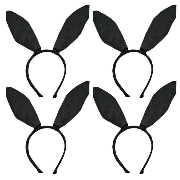 4pcs diadema de orejas de conejo sexy diadema de oreja de conejo diadema Cosplay tocado para dama