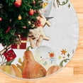 thumbnail image 3 of FMSHPON Halloween Pumpkins Ghost Christmas Xmas Xmas Christmas Tree Skirt Stand Mat for Holiday Party Decoration Indoor Outdoor 48 inches, 3 of 6