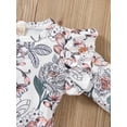 thumbnail image 5 of Qiylii Baby Girl’s Floral Romper Round Neck Long Sleeve Bodysuit +Headband, 5 of 9