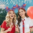 thumbnail image 4 of Avdolw Independence Day Colour Stripe Flag Hair Bands - Party Decorations Headbands (Plastic, Multicolor), 4 of 6