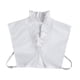 thumbnail image 3 of Cuello falso con volantes para mujer, elegante escote tipo chal, para faldas Blanco, 3 of 9