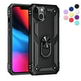thumbnail image 1 of Entronix iPhone 13 Mini Case,iPhone 13 Mini (5.4) Cover Military Grade Shockproof Heavy Duty Protective Phone Case with Kickstand for iPhone 13 Mini Black, 1 of 6
