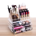 thumbnail image 2 of SagaSave Drawers Acrylic Cosmetic Organizer Makeup Case Holder Jewelry Storage Box Clear 5 Choice, 2 of 2