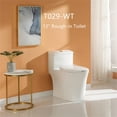 thumbnail image 2 of Aukfa T029-WT Elongated One Piece Toilet, Dual Flush 1.1/1.6 GPF Toilet for Bathroom, 12" Rough-In, 2 of 10