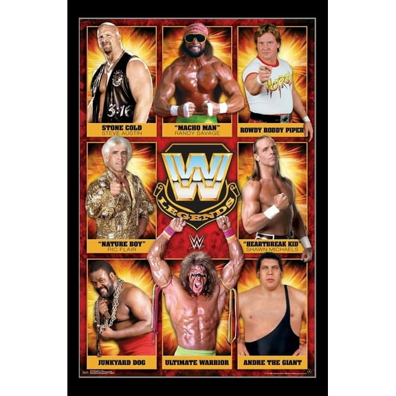WWE Legends - Group 17 Laminated & Framed Poster Print (22 x 34)