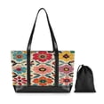 thumbnail image 7 of FORMRS Canvas Laptop Tote Bag for Women with 15.6" Computer Compartments Shoulder Handbag, Colorful Flowers, 7 of 7