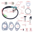 thumbnail image 2 of Carburetor Repair Rebuild Kit for Honda GX390 GX340 13HP 11HP Solenoid Gasket, 2 of 5