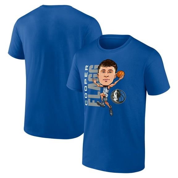 Men's Cooper Flagg Blue Dallas Mavericks Caricature T-Shirt