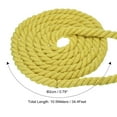 thumbnail image 2 of Unique Bargains 34 Feet Tug of War Rope for Adults Teen 3-Strand Natural Twisted Cotton Rope with Flag Yellow, 2 of 7
