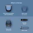 thumbnail image 3 of Philips Norelco 100% Waterproof Beard Trimmer 3000 Series with Self-Sharpening Blades, 40 Adjustable Beard Trimmer Length Settings & Two Lift&Trim Combs, Usb Charging, BT3620/40, 3 of 10