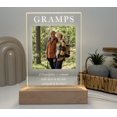 thumbnail image 4 of Custom Photo Your Picture LED Stand Light Up Lamp Grandpa Love You Grandfather Engraved Free Personalized Message Perfect Father's Day Gift, 4 of 6