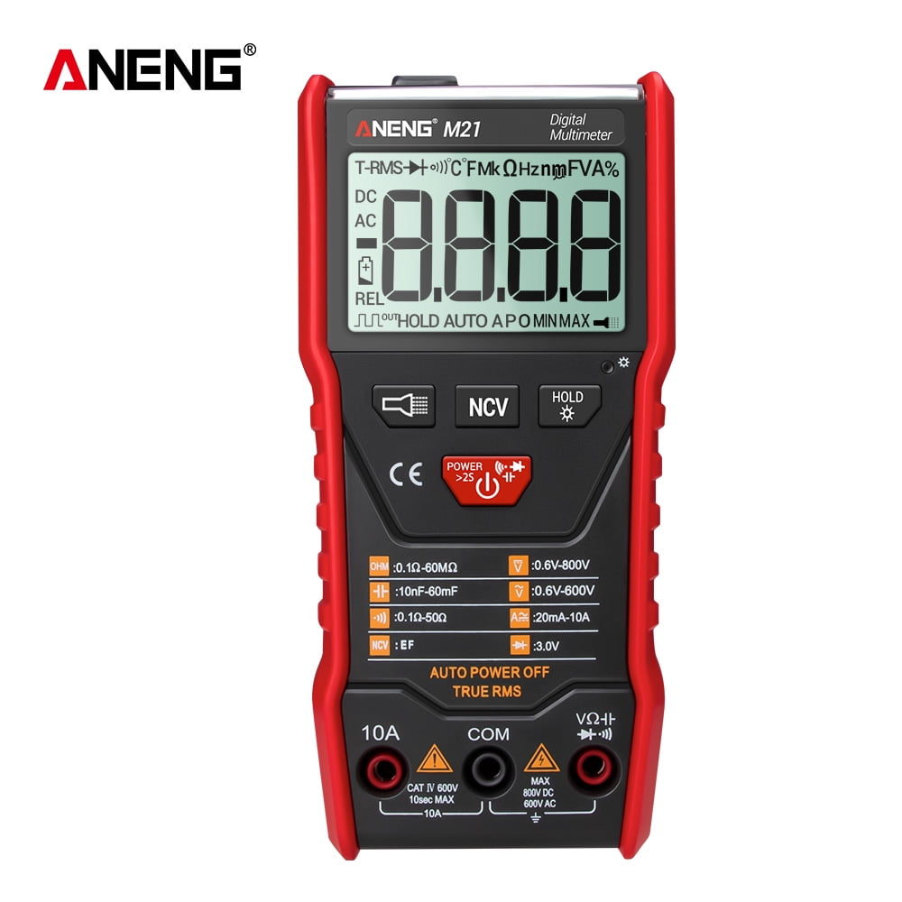 ANENG M21 Digital Auto Multimeter Meter with Backlight 6000 Counts