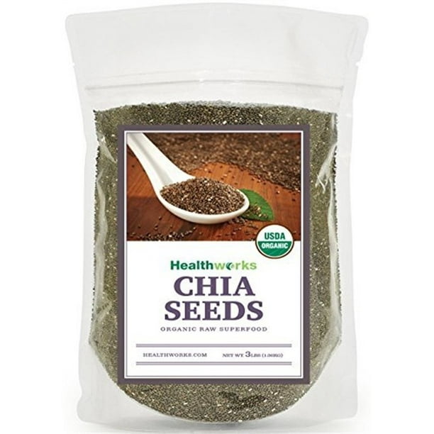Healthworks Chia Seeds Raw Organic, 3lb