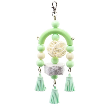 Guinea Pig Toys Chew Hamster Rabbit Chew Toys for Cockatoos Macaws Parakeets Green
