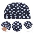 thumbnail image 3 of Unique Bargains 1 Pc Breathable Floral Pattern Swimming Cap Navy Blue White, 3 of 6