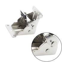 UNOMOR 2pcs Heavy Duty Table Leg Supports Folding Silver Metal Professionals