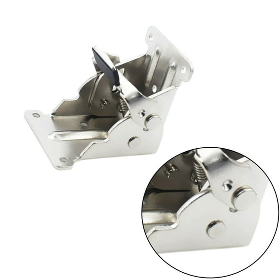 UNOMOR 2pcs Heavy Duty Table Leg Supports Folding Silver Metal Professionals