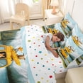 thumbnail image 4 of Erosebridal Kids Happy Camping Twin Bedding Sets 7-Piece,Cartoon Fox Deer Yellow Car Bedding Comforter Set for Boys Girls,Lightweight Room Decor, 4 of 6