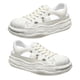 thumbnail image 1 of Shell Head Cut Out Sneaker Sandalias deportivas de mujer transpirables informales de suela gruesa para el verano, 1 of 8