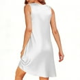 thumbnail image 6 of LIaqionyy Silky Satin Nightgown for Women Sleeveless Sleepwear Tank Night Shirts Sleepshirt Casual Dress, 6 of 7