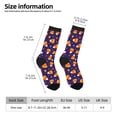 thumbnail image 2 of Fotbe Candy Corn (2) Calcetas Largas con Estampado para Hombre y Mujer – Calcetas de Compresión Transpirables y Elásticas, Viajar y Uso Diario Talla 5-11, 2 of 6