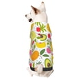 thumbnail image 1 of Fotbe Avocado And Pineapple Sudadera con Estampado para Perros Pequeños – Suéter con Capucha para Mascotas, Tela Suave de Forro Polar con Bolsillo-Large, 1 of 7