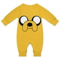 thumbnail image 2 of Adventure Time Jake The Dog Baby Long Sleeve Footless, Infant Playsuit Romper Jumpsuits for Boys Girls, 2 of 8