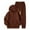 C348/Brown, variant on Afdoent Girls Clothing Set Winter Outfits Lined Hoodie Pants Set For Kids Cozy Warm Pullover Tracksuit Casual Playwear For Toddler And Youth 10Y