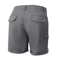 thumbnail image 5 of Shorts for Women Solid Color Pocket High Waist Retro Outdoor Casual Shorts, 5 of 6