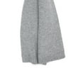 thumbnail image 2 of Time and Tru Women's Knit Scarf with Ribbed Trim, Medium Grey Heather, 2 of 3
