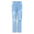 thumbnail image 4 of Women'S Ripped Loose High Waisted Stretchy Slim Jeans Size Denim Corduroys Women plus Size Women on Pants Women Boot Cut Pants for Women Slim Fit Pants Women Ladies Pants Size 14 Denim 20w Womens, 4 of 5