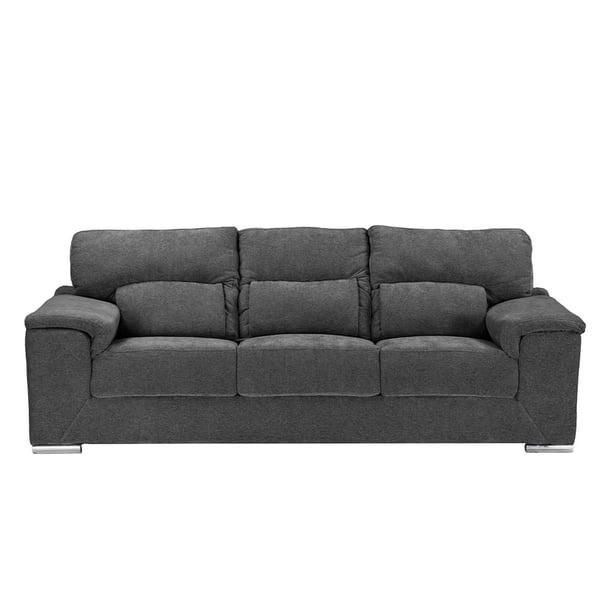 Sofá TRINITY Kaizen 3 Plazas Gris Oscuro para Sala